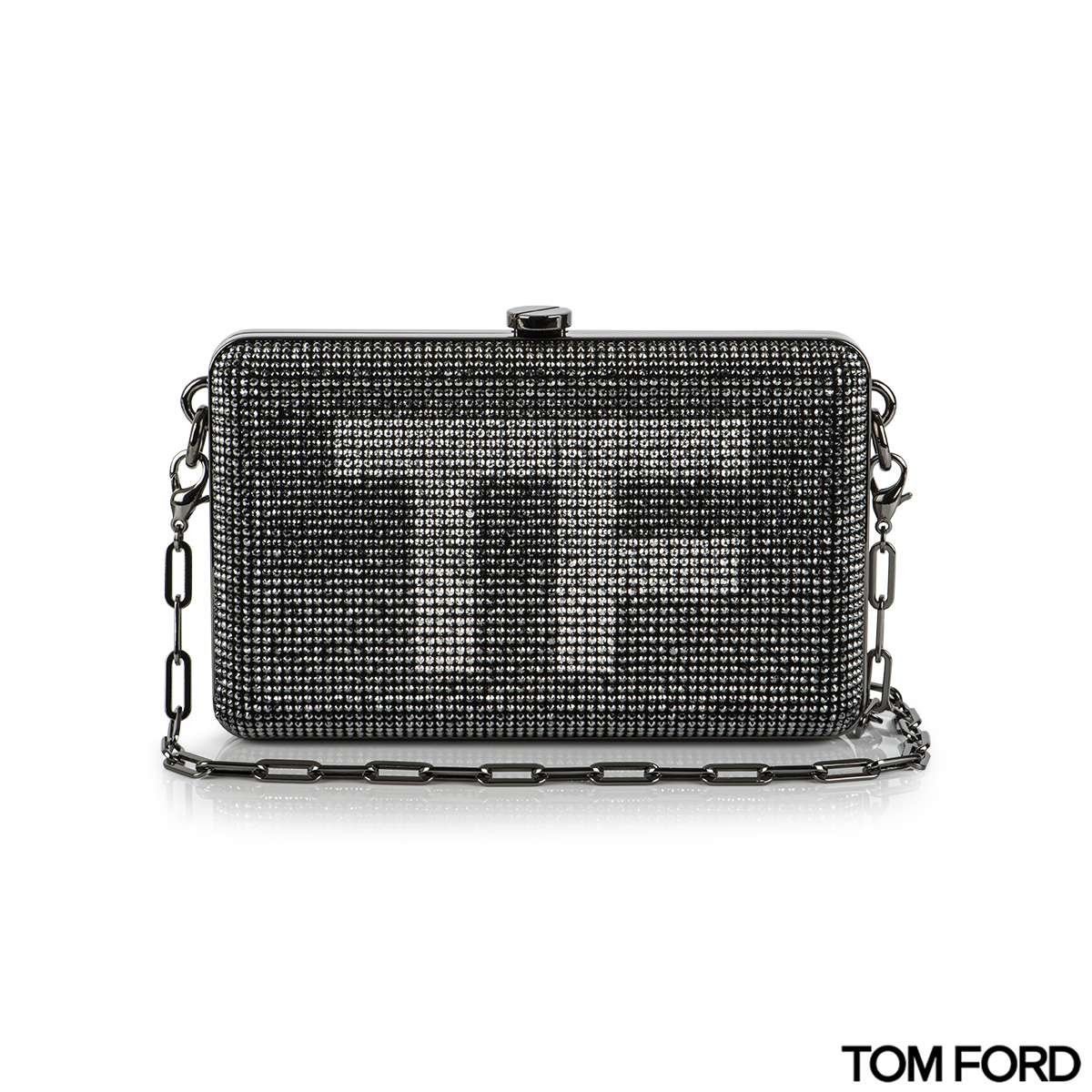 Tom Ford Crystal-Embellished Mini Clutch Bag | Rich Diamonds